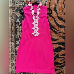 Vince Camuto Fuchsia Dress with White Accents